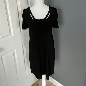Michael Kors Black Cold Shoulder Dress